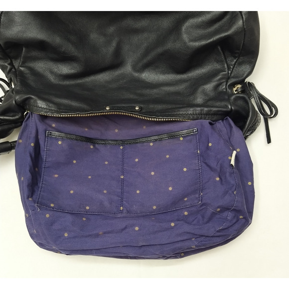 Kate Spade New York Black Soft Leather Zipper Closure Hobo Shoulder Bag - Picture 10 of 16